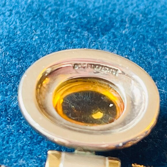 Birks 18K Sterling Citrine Omega Necklace and Earrings Set - Picture 13 of 15